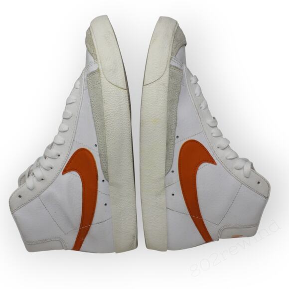 Men10.5 NIKE Blazer Mid '77 Vintage 'White Mantra Orange' EUR44.5 BQ6806-110 - Picture 1 of 15